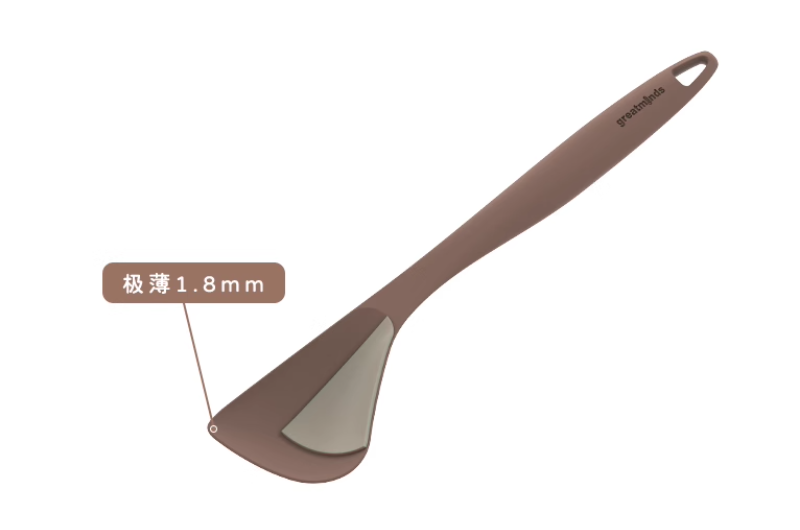 Silicone cooking spatula