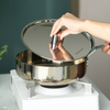 Multi-Layer Composite Uncoated Stainless Steel Frying Pan