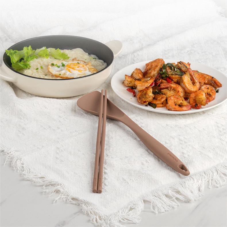 Silicone long cooking chopsticks2