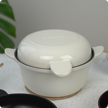 enamel cast iron pots and pans