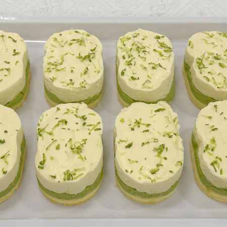 Lime Matcha Semi-Cooked Cheesecake - Easy For Novice Bakers To Learn