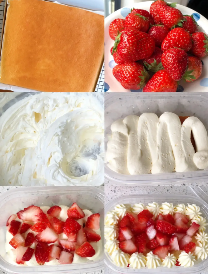 Strawberry Box Cake