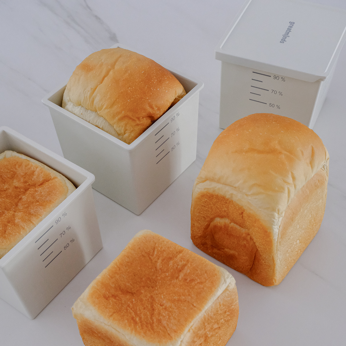 250G Die Cast Aluminum Non-sticky Loaf Pan Toast Pan with Lid
