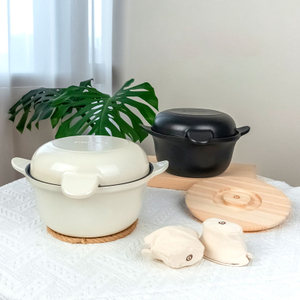 Enameled Cast Iron Frying Saucepan
