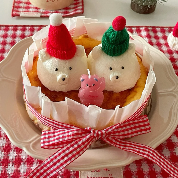 Christmas Cute Bear Original Basque Baking Recipe