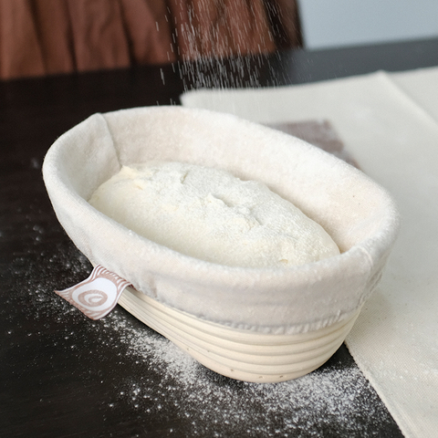 European bread dough fermentation basket rattan basket hand-woven oval round