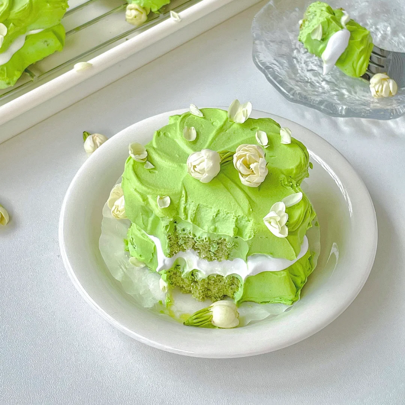 Tutorial of Jasmine Grape Yogurt Cakes that can be baked at home