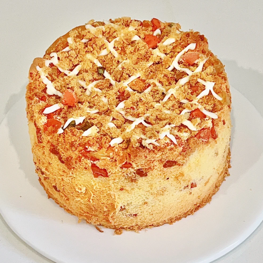 The Best Pairing For Afternoon Tea - Cheese, Meat Floss And Ham Chiffon Cake