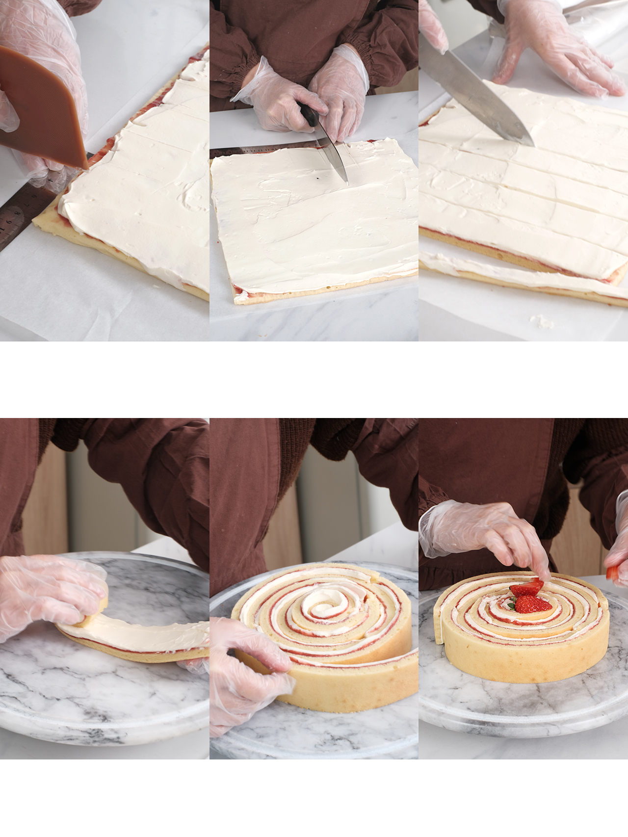 Strawberry Baumkuchen Roll5
